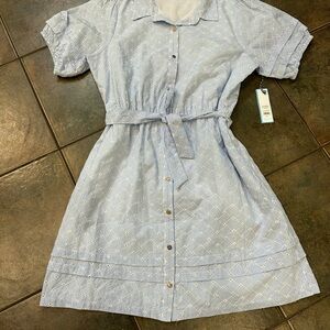 Draper James Blue and White Striped Dress